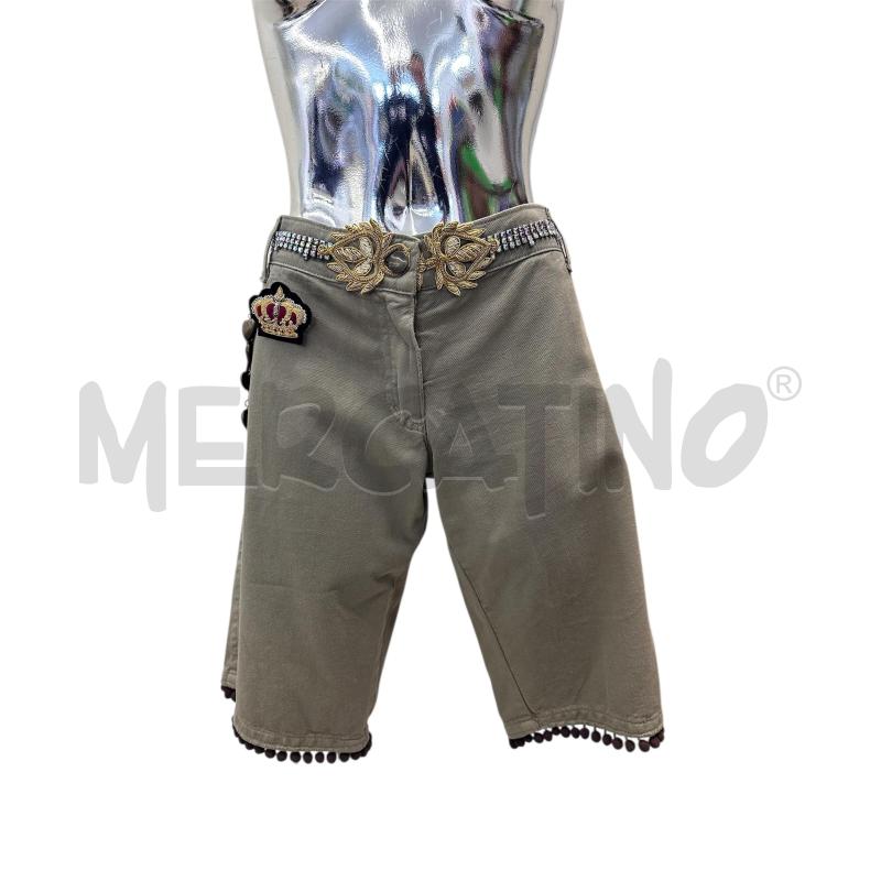 BERMUDA DONNA PAESAGGIO URBANO VERDE MILITARE CINTA STRASS  | Mercatino dell'Usato Molfetta 1