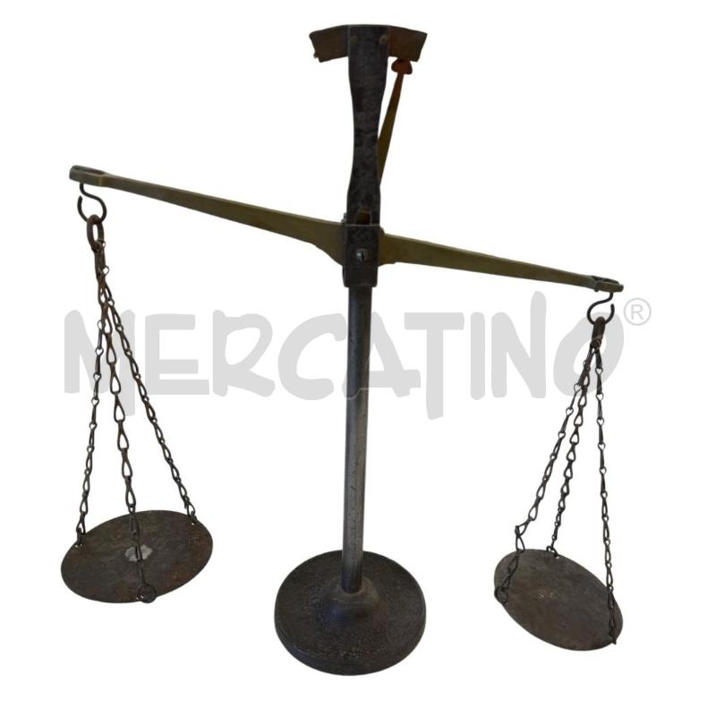 BILANCIA D'EPOCA FERRO ASTA OTTONE BASE TONDA  | Mercatino dell'Usato Molfetta 4
