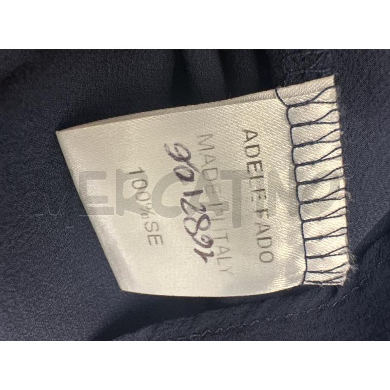 BLUSA DONNA ADELE FADO SETA BLU NODO CENTRALE | Mercatino dell'Usato Molfetta 5