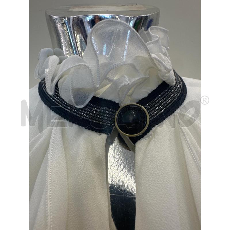 BLUSA DONNA ATOS LOMBARDINI BIANCO ROCHES  | Mercatino dell'Usato Molfetta 2
