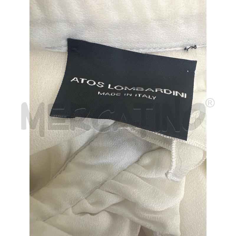BLUSA DONNA ATOS LOMBARDINI BIANCO ROCHES  | Mercatino dell'Usato Molfetta 4