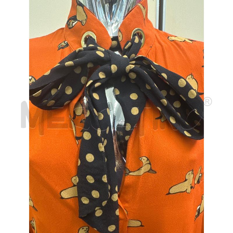 BLUSA DONNA DIXIE ARANCIO FANTASIA FOCHE BEIGE | Mercatino dell'Usato Molfetta 2