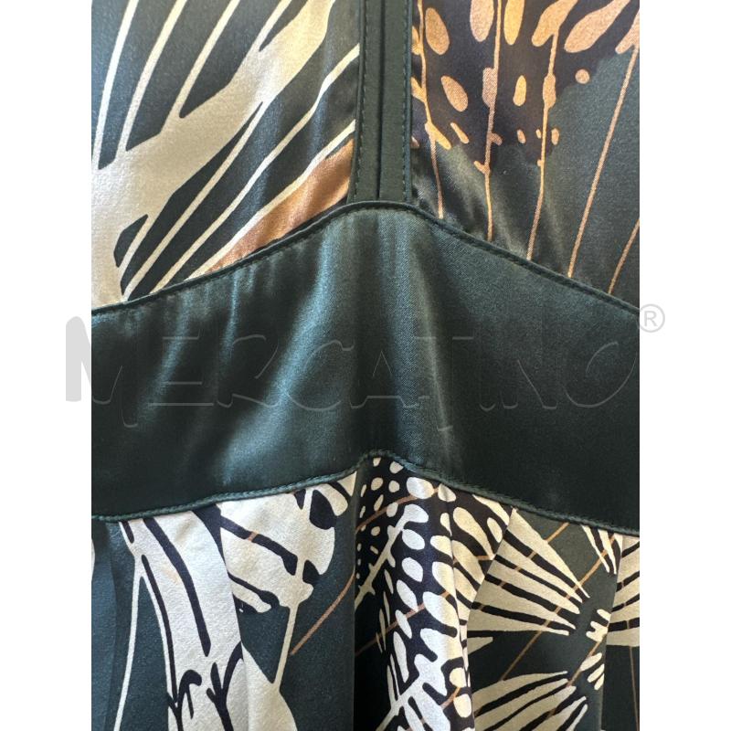 BLUSA DONNA LOOPS SETA FANTASIA PANNA VERDONE MARRONE | Mercatino dell'Usato Molfetta 2