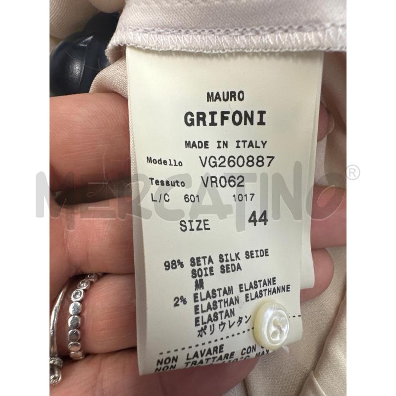 BLUSA DONNA MAURO GRIFONI PANNA COLLO ALTI | Mercatino dell'Usato Molfetta 5