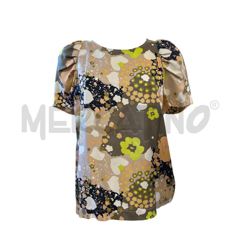 BLUSA DONNA SEE BY CHLOE SETA FANTASIA SALMONE BEIGE VERDE  | Mercatino dell'Usato Molfetta 1