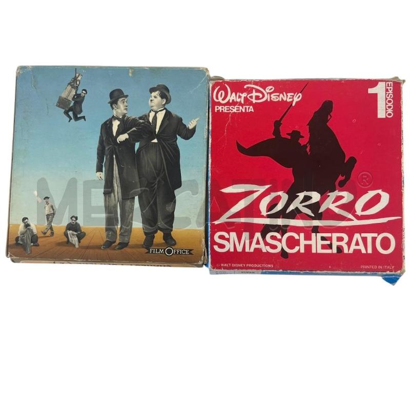 BOBINE 2PZ FILM SUPER 8 ZORRO+CHARLOT POMPIERE | Mercatino dell'Usato Molfetta 1