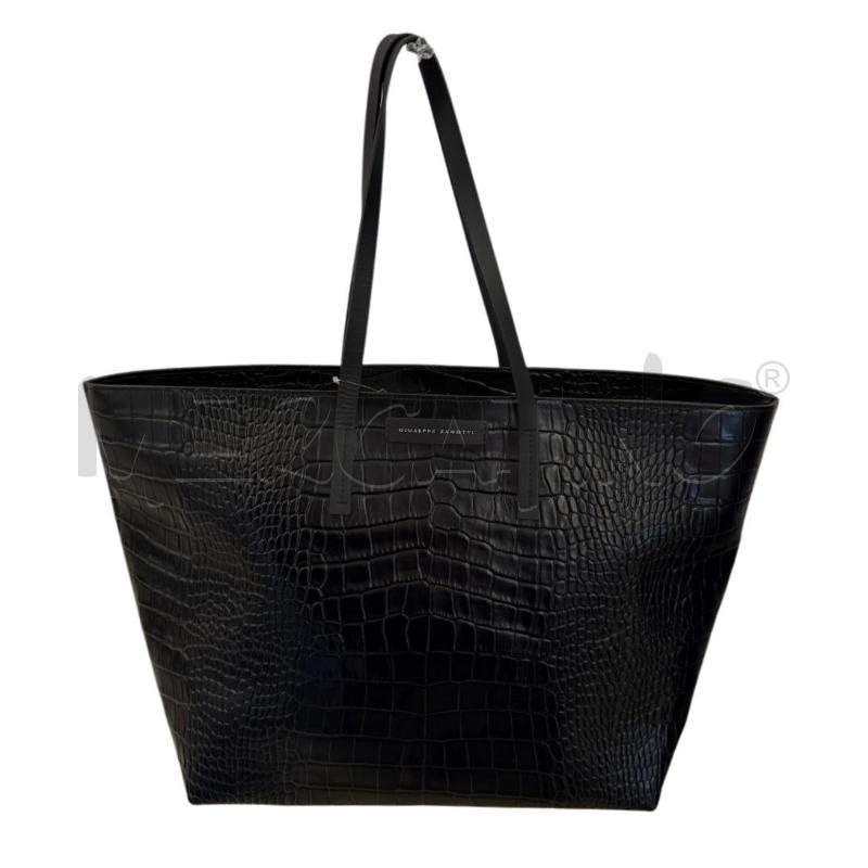 BORSA DONNA GIUSEPPE ZANOTTI TATE BAG  NERO STAMPA COCCO | Mercatino dell'Usato Molfetta 1
