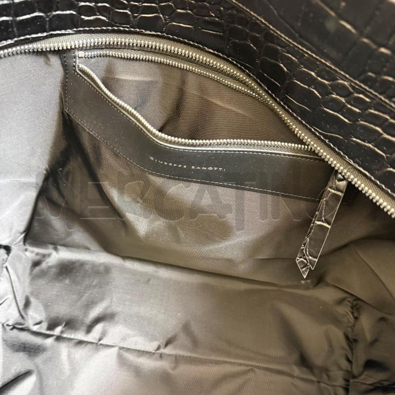 BORSA DONNA GIUSEPPE ZANOTTI TATE BAG  NERO STAMPA COCCO | Mercatino dell'Usato Molfetta 5