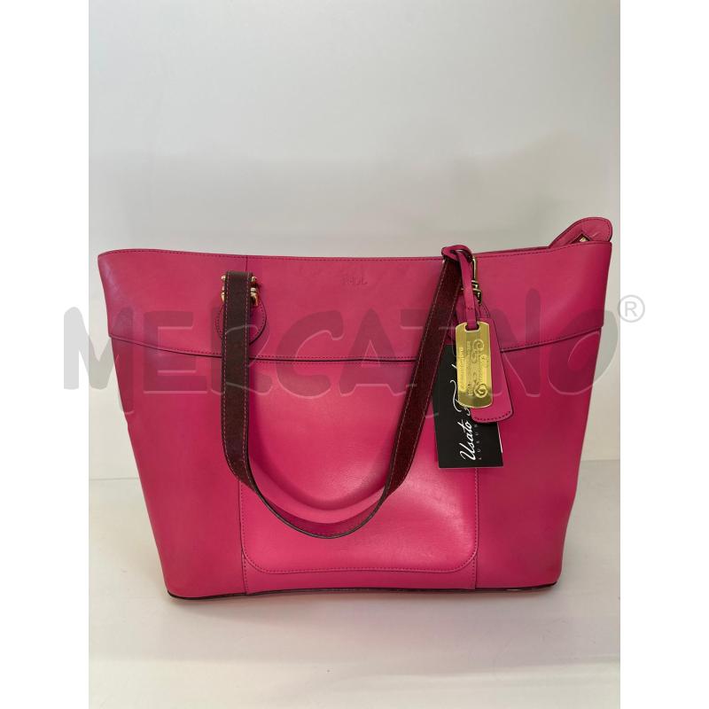 BORSA DONNA LAUREN RALPH LAUREN FUCSIA | Mercatino dell'Usato Molfetta 1