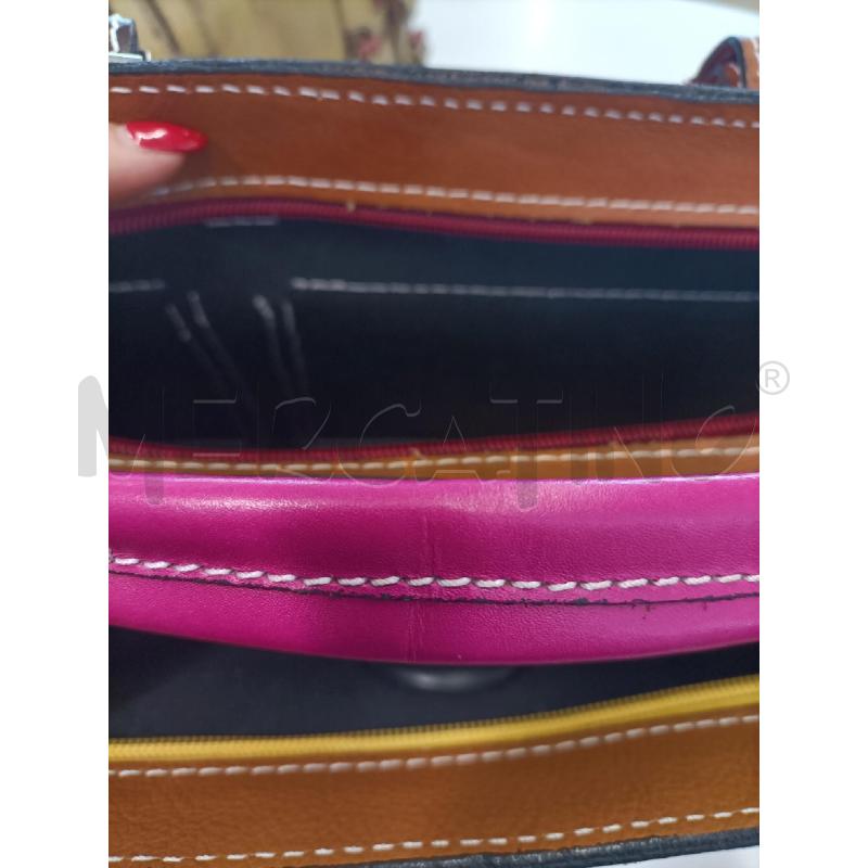 BORSA DONNA PELLE MULTICOLOR | Mercatino dell'Usato Molfetta 3