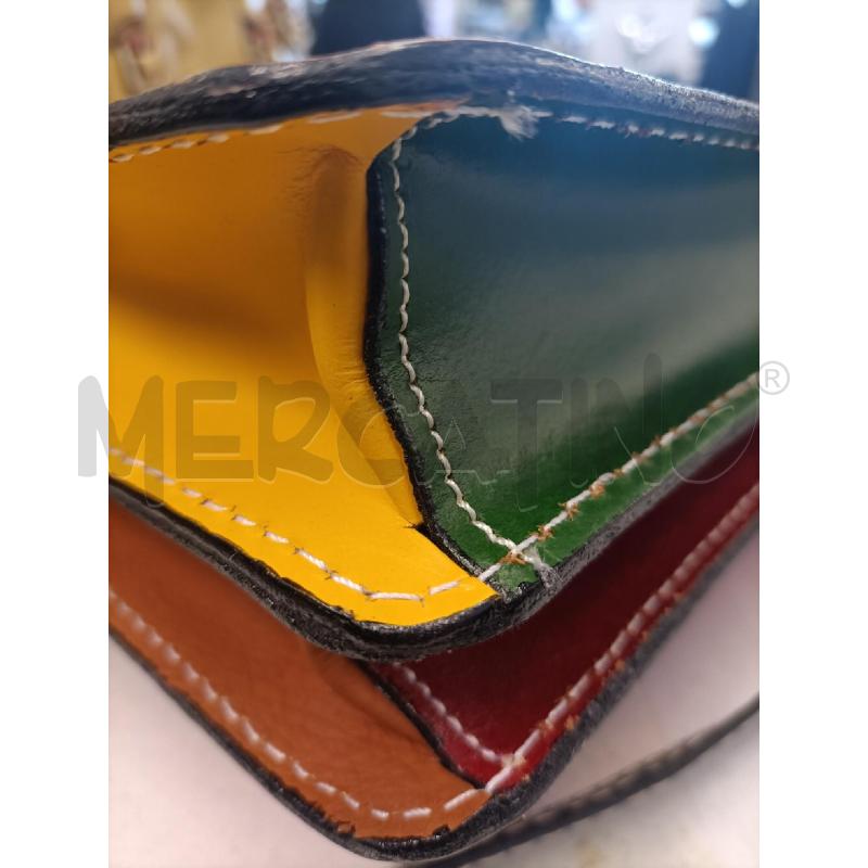 BORSA DONNA PELLE MULTICOLOR | Mercatino dell'Usato Molfetta 4