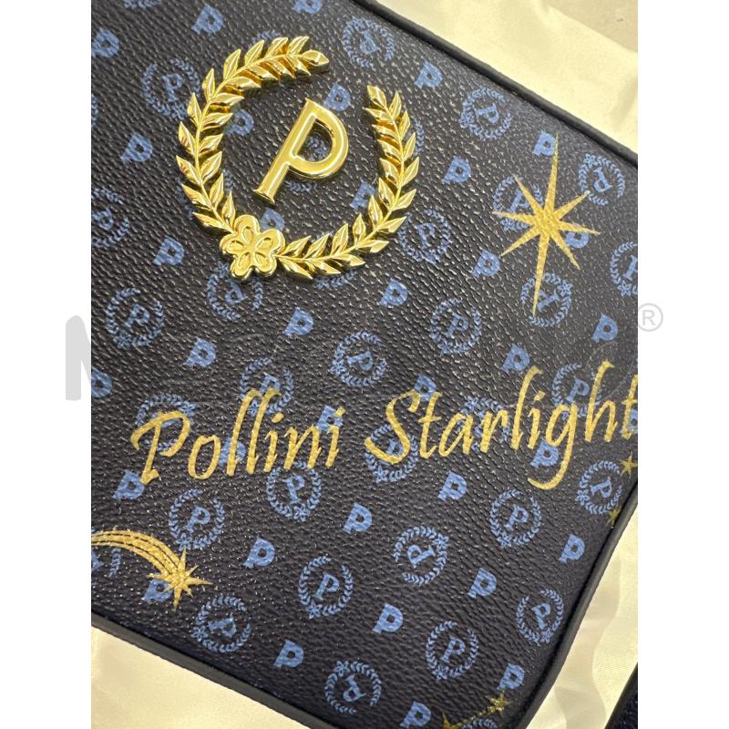 BORSA DONNA POLLINI BLU STELLE | Mercatino dell'Usato Molfetta 2