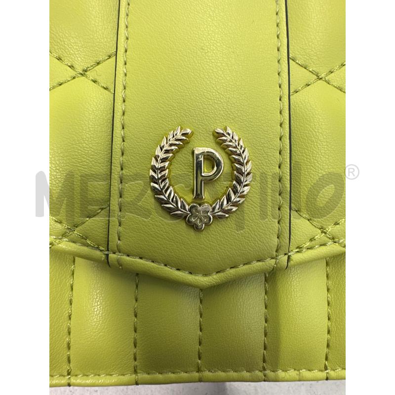 BORSA DONNA POLLINI VERDE PROFILO NERO | Mercatino dell'Usato Molfetta 2