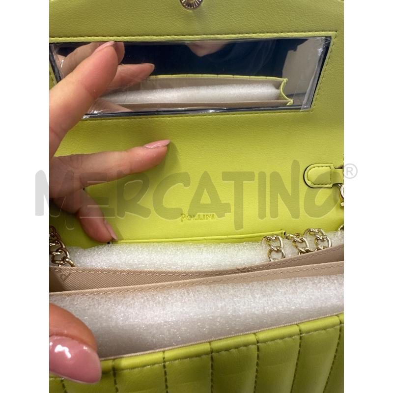 BORSA DONNA POLLINI VERDE PROFILO NERO | Mercatino dell'Usato Molfetta 4