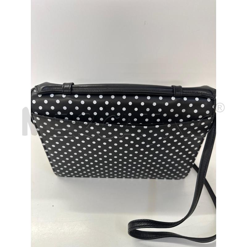 BORSA DONNA VALENTINO GARAVANI NERO POIS BIANCHI | Mercatino dell'Usato Molfetta 3