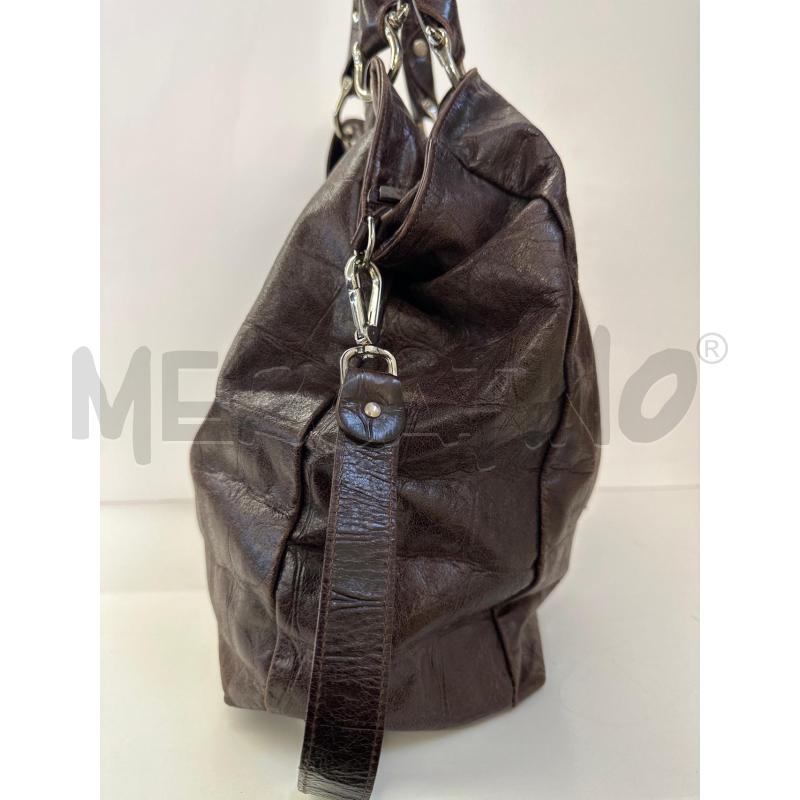 BORSA PELLE GIANNI CHIARINI MARRONE | Mercatino dell'Usato Molfetta 2