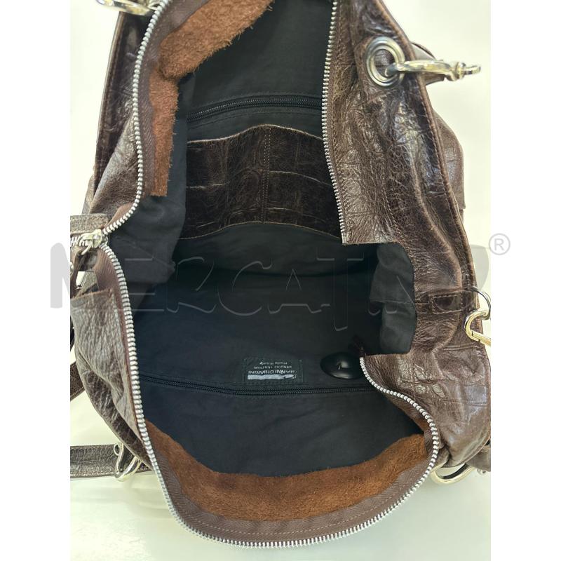 BORSA PELLE GIANNI CHIARINI MARRONE | Mercatino dell'Usato Molfetta 4