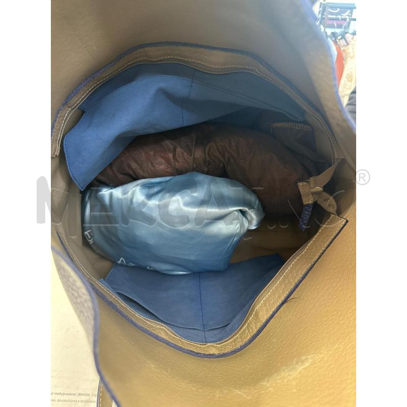 BORSA PELLE ORCIANI BLU SHOPPING | Mercatino dell'Usato Molfetta 4
