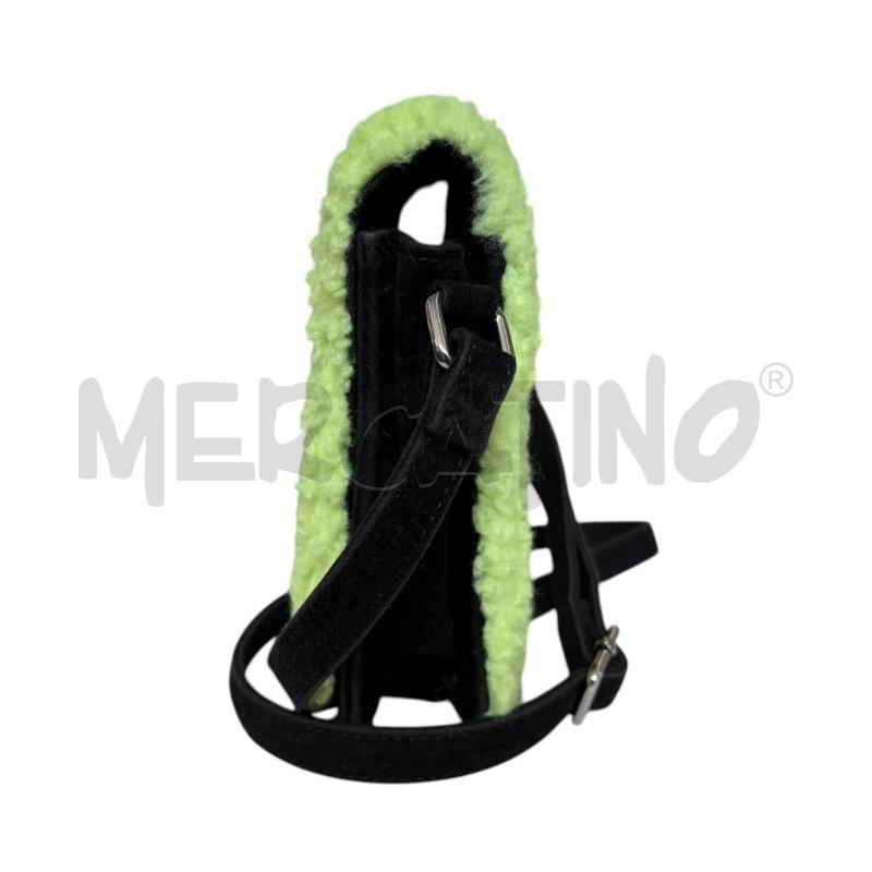 BORSETTA DONNA SAINT BART NERO PROFILO GIALLO FLUO | Mercatino dell'Usato Molfetta 3