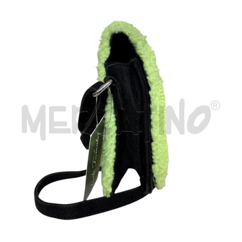 BORSETTA DONNA SAINT BART NERO PROFILO GIALLO FLUO | Mercatino dell'Usato Molfetta 4