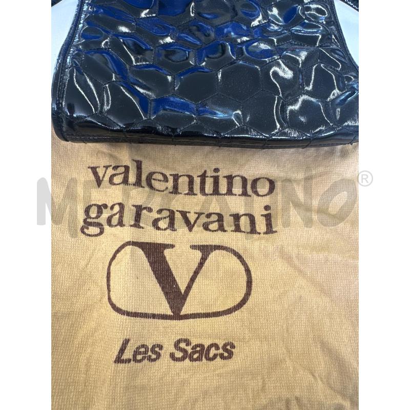 BORSETTA DONNA VALENTINO GARAVANI NERO LUCIDO | Mercatino dell'Usato Molfetta 4
