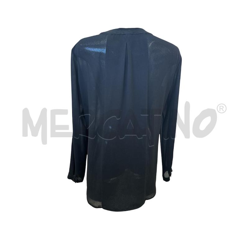 CAMICIA DONNA BIANCOGHIACCIO NERO COLLO COREANO | Mercatino dell'Usato Molfetta 2
