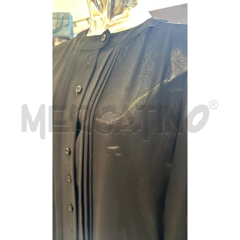 CAMICIA DONNA BIANCOGHIACCIO NERO COLLO COREANO | Mercatino dell'Usato Molfetta 3