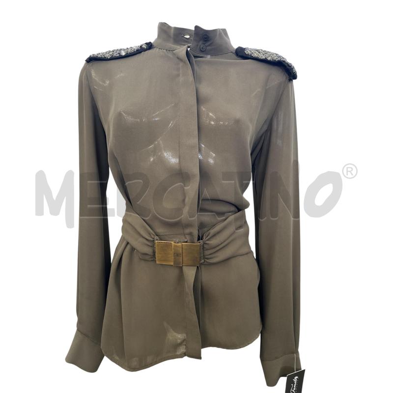 CAMICIA DONNA ELISABETTA FRANCHI VERDE MILITARE  | Mercatino dell'Usato Molfetta 1