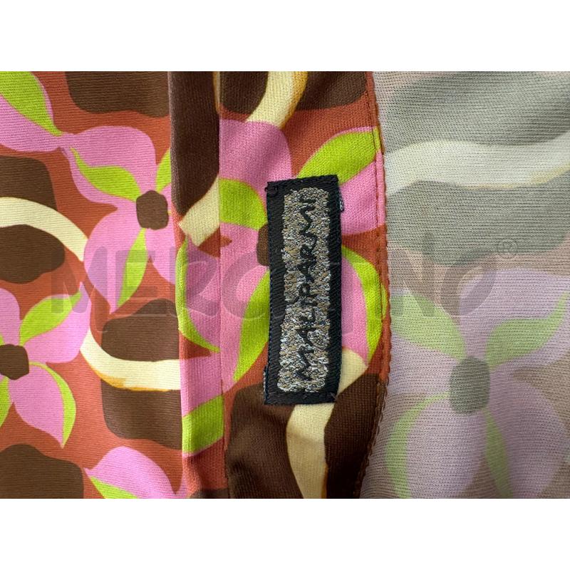 CAMICIA DONNA MALIPARMI ARANCIO FIORI ROSA VERDE | Mercatino dell'Usato Molfetta 3