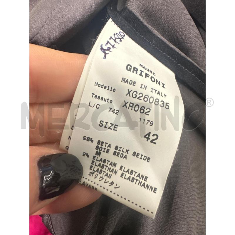 CAMICIA DONNA MAURO GRIFONI SETA GRIGIO | Mercatino dell'Usato Molfetta 5