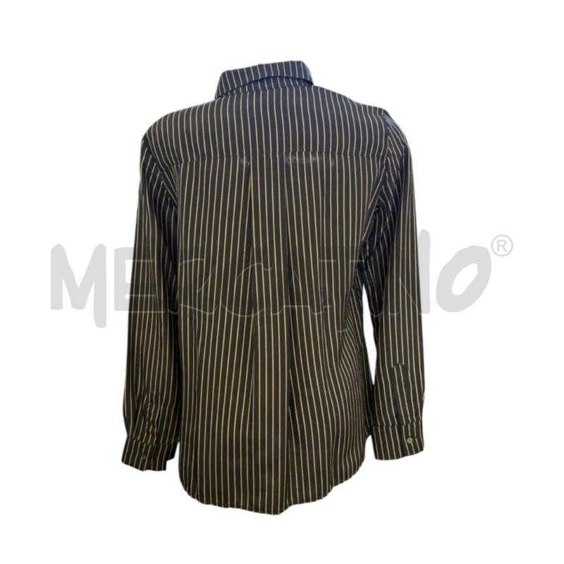 CAMICIA DONNA MOMONI BLU GESSATO GIALLO | Mercatino dell'Usato Molfetta 2