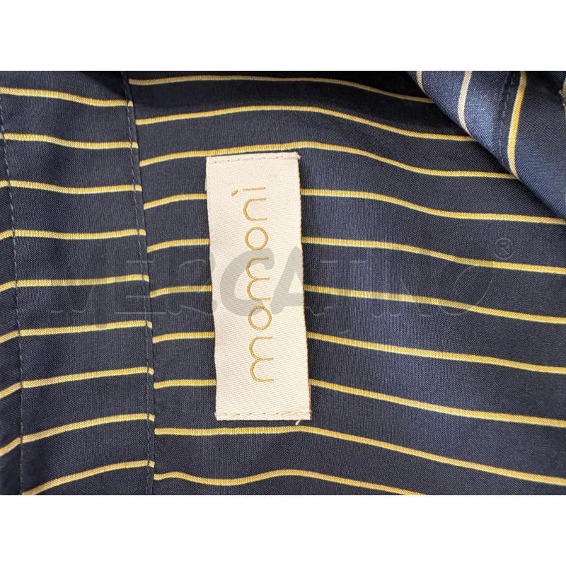 CAMICIA DONNA MOMONI BLU GESSATO GIALLO | Mercatino dell'Usato Molfetta 3