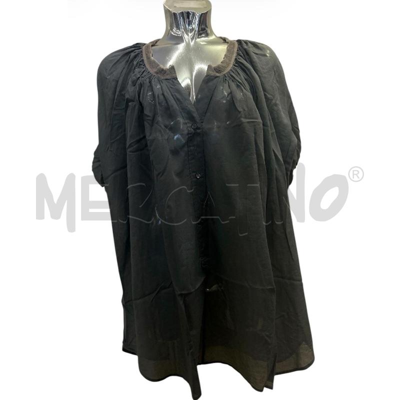 CAMICIA DONNA OTTOD'AME VERDE PROFILO VELO BEIGE | Mercatino dell'Usato Molfetta 1