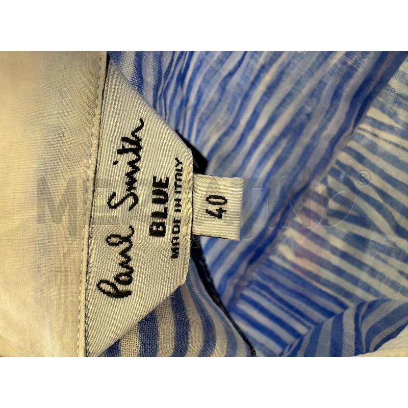 CAMICIA DONNA PAUL SMITH MEN ONLY BIANCO CELESTE  | Mercatino dell'Usato Molfetta 3