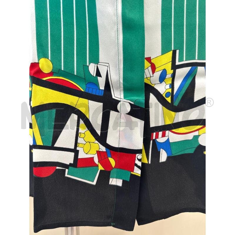 CAMICIA DONNA SPAZIO FASCE BIANCO VERDE PROFILO FANTASIA | Mercatino dell'Usato Molfetta 3
