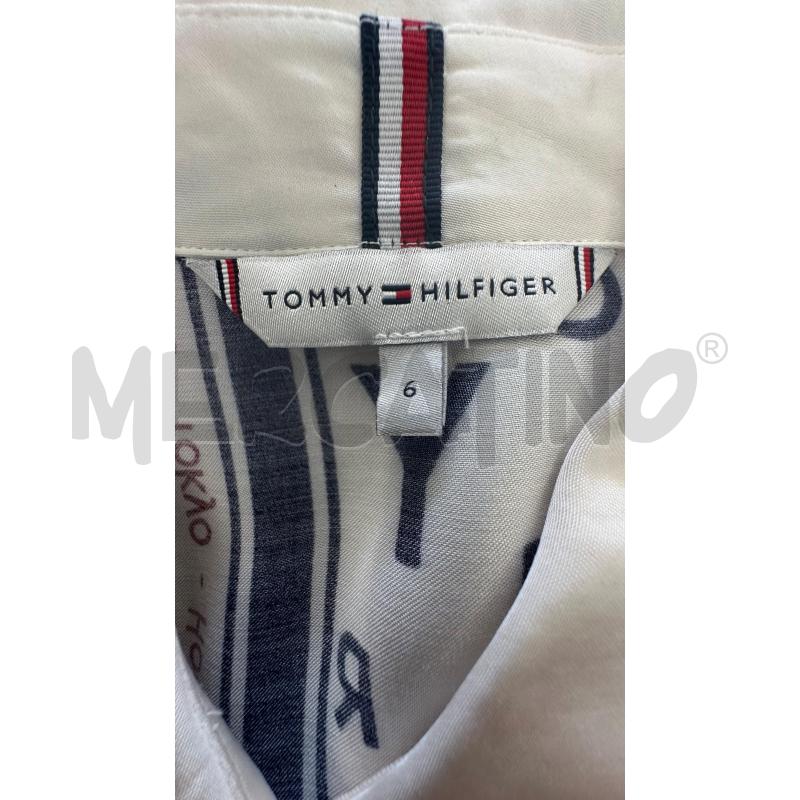 CAMICIA DONNA TOMMY HIFIGER SCRITTE BLU ROSSO | Mercatino dell'Usato Molfetta 3