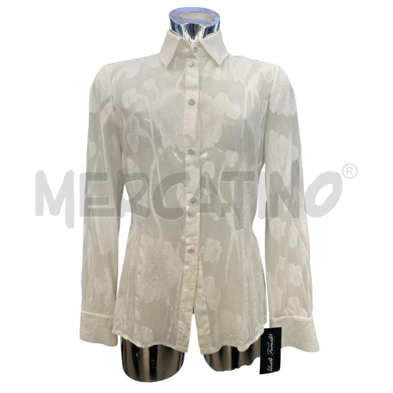 CAMICIA DONNA VALENTINO BIANCO FIORI | Mercatino dell'Usato Molfetta 1