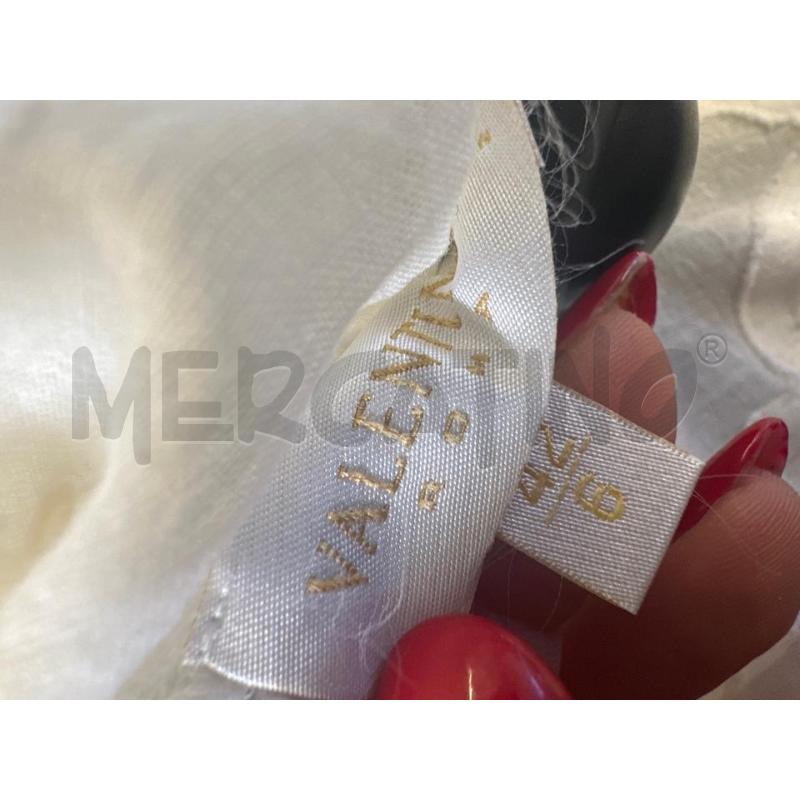 CAMICIA DONNA VALENTINO BIANCO FIORI | Mercatino dell'Usato Molfetta 4