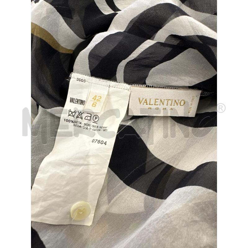 CAMICIA DONNA VALENTINO ZEBRATO BIANCO NERO BEIGE | Mercatino dell'Usato Molfetta 2