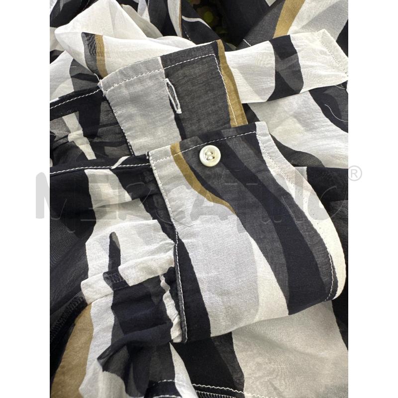 CAMICIA DONNA VALENTINO ZEBRATO BIANCO NERO BEIGE | Mercatino dell'Usato Molfetta 3