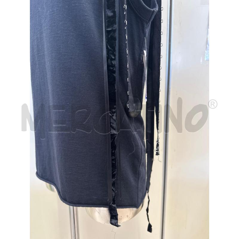 CANOTTA DONNA 8PM NERO PROFILO FIORE PALLETTE | Mercatino dell'Usato Molfetta 3