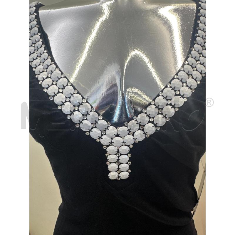 CANOTTA DONNA BLUGIRL BLUMARINE NERO PIETRE BIANCO | Mercatino dell'Usato Molfetta 2