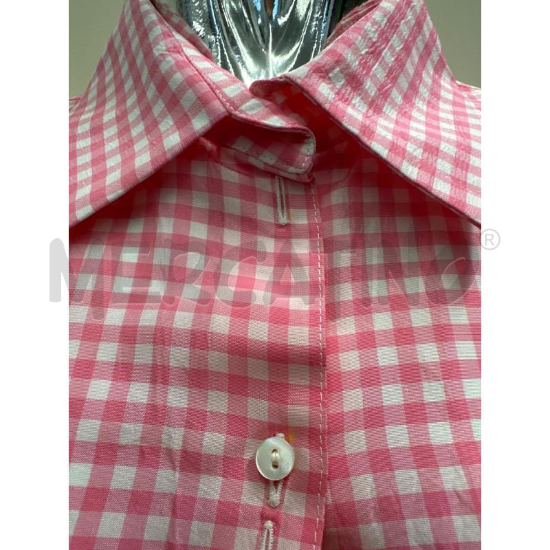 CANOTTA DONNA BLUGIRL QUADRETTI ROSA BIANCO | Mercatino dell'Usato Molfetta 3
