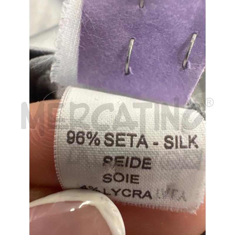 CANOTTA DONNA BRUNELLO CUCINELLI SETA GRIGIO PROFILO BLU | Mercatino dell'Usato Molfetta 5