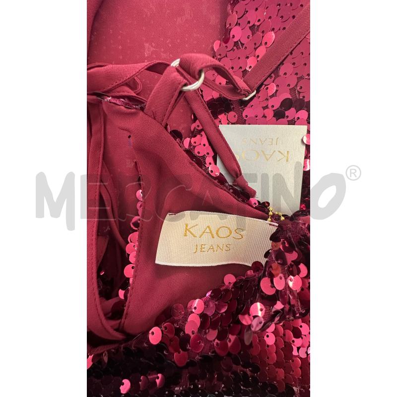 CANOTTA DONNA KAOS PALLETTE BORDEAUX | Mercatino dell'Usato Molfetta 3