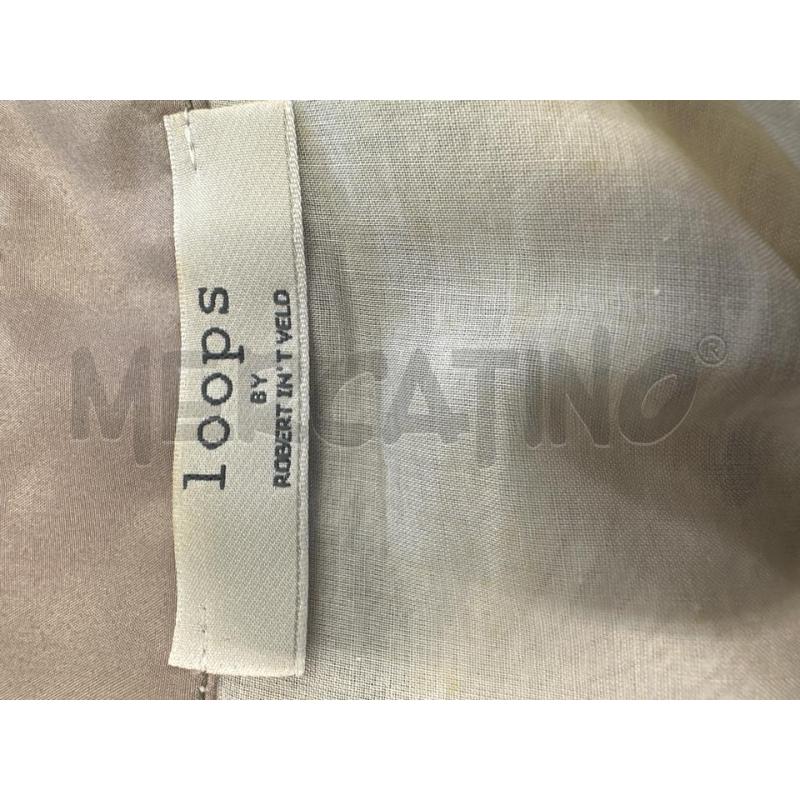 CANOTTA DONNA LOOPS BIANCO BEIGE SETA | Mercatino dell'Usato Molfetta 4