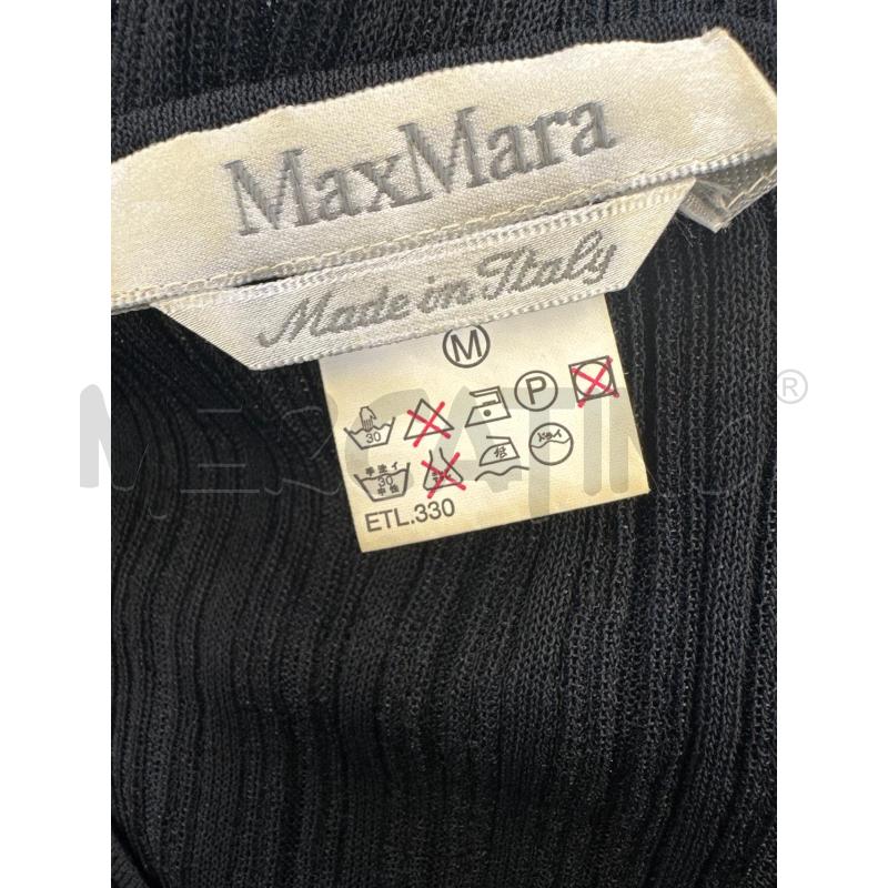 CANOTTA DONNA MAX MARA NERO LAVORATO | Mercatino dell'Usato Molfetta 3