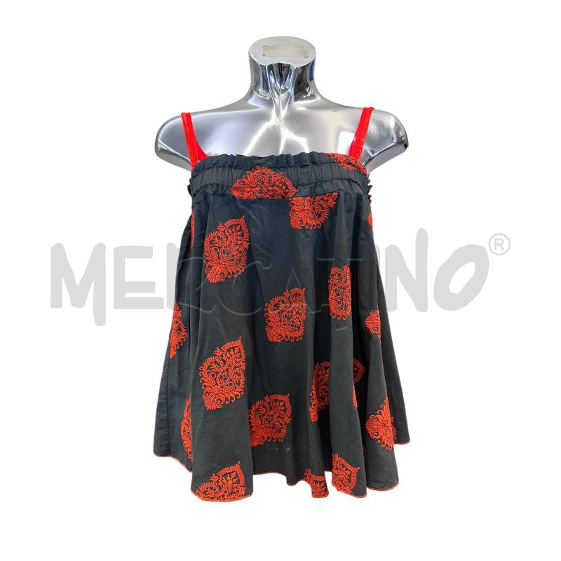 CANOTTA DONNA MEME ROAD GRIGIO FANTASIA ARANCIO FLUO | Mercatino dell'Usato Molfetta 1