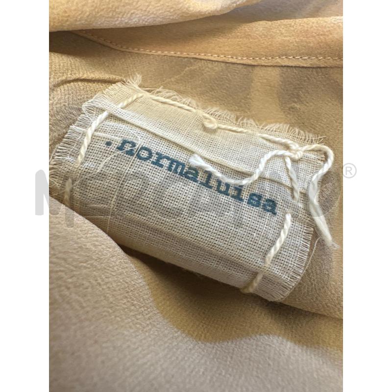 CANOTTA DONNA NORMALUISA SETA FANTASIA GIALLO MELANZANA SUSTINO CORALLI  | Mercatino dell'Usato Molfetta 4