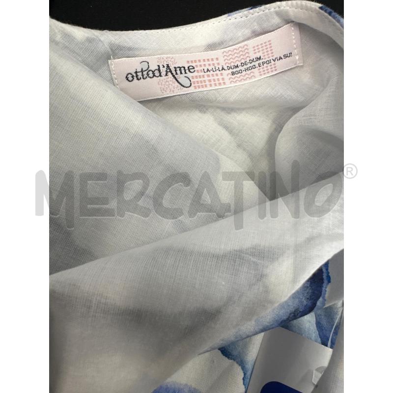 CANOTTA DONNA OTTOD'AME CELESTE SFUMATO BIANCO | Mercatino dell'Usato Molfetta 4